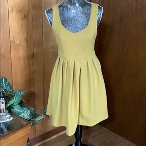 Ya Los Angeles mustard yellow rib casual dress